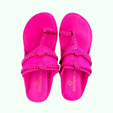 Load image into Gallery viewer, Mom and Me Pink Kolhapuri Shoes