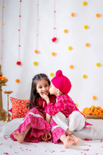 Load image into Gallery viewer, Pink Leheriya Sets for Siblings