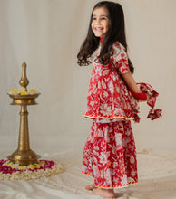 Load image into Gallery viewer, Daisy Bloom Floral Sharara Set - Set of Three