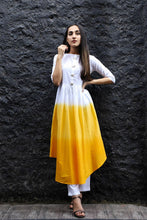 Load image into Gallery viewer, Dipped Sunshine Cotton Kurta and Pant Set