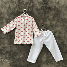 Load image into Gallery viewer, Boys Lotus Pink Kurta Set