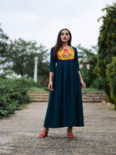 Load image into Gallery viewer, Noor Green Cotton Dress