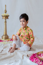 Load image into Gallery viewer, Yellow Lotus Printed Kurta Set - Set of Two
