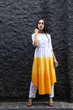 Load image into Gallery viewer, Dipped Sunshine Cotton Kurta and Pant Set
